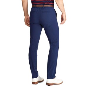 Pantalon formel gris clair pour homme en mélange de laine, coupe droite, taille mi-haute, fermeture boutonnée, poches latérales, idéal pour le printemps - Product Image 5