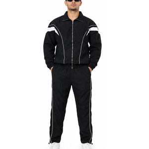 <b>Men</b> Nylon Tracksuit Windproof Quick Dry Sports <b>Jacket</b> and Pants Premium Activewear OEM ODM Manufacturer Nylon Tracksuit - Product Image 1