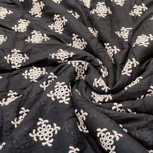 Wholesale Borer Embroidery Fabric With Velvet Net Organza Design For Boutique <b>Garment</b> And Premium Fashion Global Textile Trade - Product Image 6