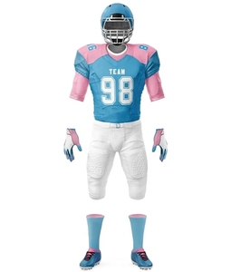 Uniforme de football américain de haute qualité à prix raisonnable, unisexe, confortable, léger, imprimé sur le devant, séchage rapide, 100% polyester - Product Image 2