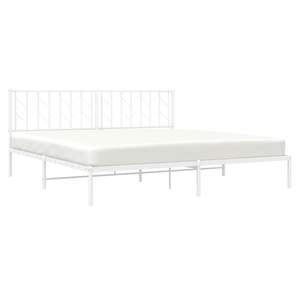 Base de Cama Doble de Acero Blanco, Rectangular, Metálica - Product Image 3