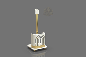 Porte-mouchoirs de luxe moderne en acier inoxydable sur pied, exportation indienne, pour salle de bain, portable et réglable - Product Image 5