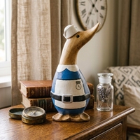 Figurine de canard en bambou artisanale et écologique, design Art Déco, personnalisable, pour présentoir, décoration intérieure, hôtel