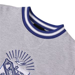 เสื้อคอกลมลายตราสัญลักษณ์ Phi Beta Sigma สีเทาสำหรับผู้ชาย ทรงพอดีตัว ผ้าพรีเมียม เสื้อผ้าสำหรับสมาคมพี่น้องชาวกรีก ชุดลำลอง - Product Image 4