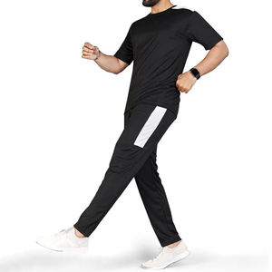 Conjunto Deportivo de Verano para Hombre, a la Moda, 100% Algodón, Ligero, Transpirable, de Secado Rápido, Camiseta y Pantalones para Correr - Product Image 4