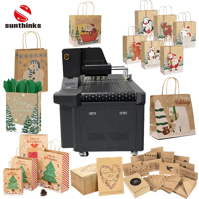 Mini Digital Candy Gift Kraft Paper Bags/Shopping Paper Bags/Corrugated Carton Box Single Pass Inkjet Printer With Auto Feeder