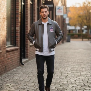 Fabricant de vestes universitaires, veste pull universitaire personnalisée, maillot de football pour hommes, veste de baseball vierge pour hommes en gros - Product Image 5