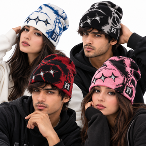Gorros de Punto de Alta Calidad con Diseño de Estrella Recortada, Logotipo Personalizado, Gorro de Invierno Suave, Unisex, Proveedor Mayorista de Gorros de Moda - Product Image 5
