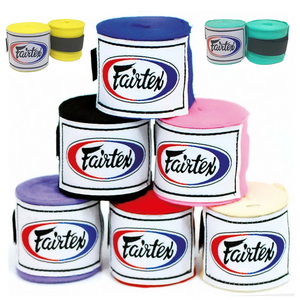 Vendas elásticas de algodón estilo Fairtex para boxeo, muay thai, MMA y kickboxing, con soporte para muñeca. - Product Image 4