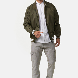 Chaqueta Bomber Personalizada Premium para Hombre, Estilo Urbano, Talla Grande, Venta al Por Mayor OEM - Product Image 6