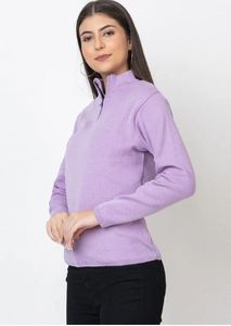 Top de punto premium con media cremallera, elegante y cómodo para usar todo el día, de exportador indio a un precio inmejorable. - Product Image 5