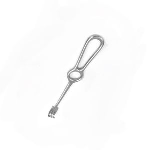 Écarteur Volkmann à 3 branches, à bout arrondi, en acier inoxydable, instrument chirurgical manuel certifié CE pour les procédures sur les tissus osseux et articulaires - Product Image 4