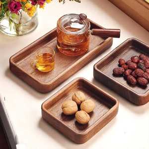 Ensemble de plateaux de service en bois rustique, design carré réutilisable, finition bois naturel, vaisselle de cuisine par Curio Craft - Product Image 6