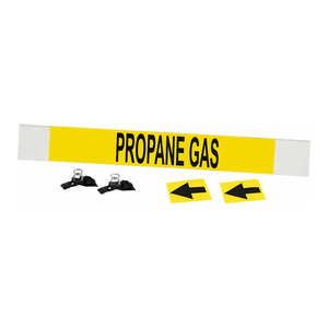 Marqueur de tuyau de gaz propane flexible haute performance Brady pour tuyauterie intérieure et extérieure - Product Image 3
