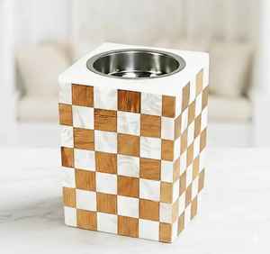 Quemador de incienso Bakhoor hecho a mano en India, de madera y metal, ecológico, natural, decoración religiosa para el hogar, diseño único, precio al por mayor. - Product Image 6