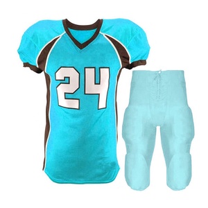 Service OEM Prêt à Expédier Maillots et Uniformes de Football Américain Personnalisés en Polyester Col en V Manches Courtes Unisexe - Product Image 4