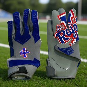 Durable American Football Receiver Lineman <b>Gloves</b> Non-Slip <b>Grip</b> Breathable Stretch Fit High Air Retention Adults & Youth - Product Image 3