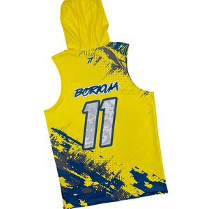 Ensemble complet d'uniformes de football américain 7v7 personnalisables vierges, avec maillots et shorts de compression sublimés, toutes tailles, OEM ODM - Product Image 2
