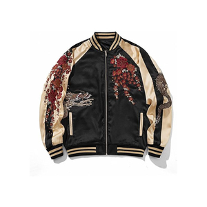 เสื้อแจ็คเก็ตซูกะจังผู้ชายสไตล์พรีเมียม ตกแต่งด้วยงานปัก ซับในโพลีเอสเตอร์ไนลอน เป็นมิตรกับสิ่งแวดล้อม ระบายอากาศได้ดี เสื้อแจ็คเก็ตซูกะจัง - Product Image 4