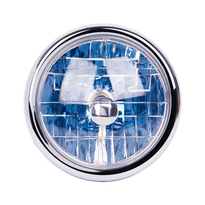 Faro Delantero para Motocicleta JY-18M4, Clásico Cromado y Negro, 6V/12V, Repuesto - Product Image 1