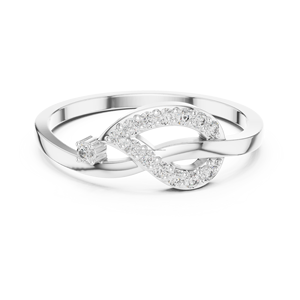 Bague de fête élégante 14K en argent bijoux CZ - Product Image 4