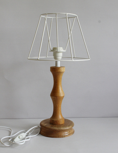 Modern Organic Handmade 100% Recycled Lokta Fiber Paper Lamp <b>Table</b> Lamps For Living Room & Hotel Room Decor Purely Wooden - Product Image 5