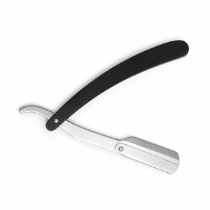 Professional Stainless Steel Straight Edge <b>Razor</b> Plastic for Men Barber Shop Shaving Tool <b>Single</b> <b>Blade</b> Manual Body Shaving - Product Image 4