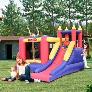 Castello Gonfiabile in Tessuto Oxford 420D, Grande Attrezzatura per Divertimento all'Aperto con Superficie Ruvida - Product Image 3