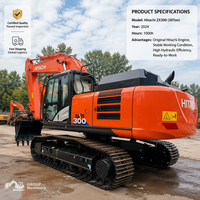 Machinerie de terrassement de grande taille d'occasion de 30 tonnes Hitachi ZX300 utilisée pour les projets miniers