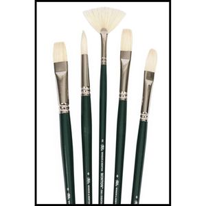 Set di 5 Pennelli Winton con Manico Lungo: 6 Rotondi, 6 a Lingua di Gatto, 6 Piatti, 8 a Ventaglio, 3 Lisci - Product Image 1