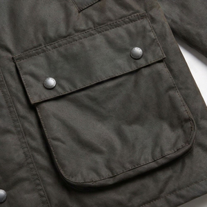 เสื้อแจ็คเก็ตผ้าแคนวาสเคลือบผิวสำหรับผู้ชาย ทนทาน ดีไซน์กระเป๋าหลายช่อง กันน้ำ ระบายอากาศได้ เหมาะสำหรับทำงาน เดินทาง และผจญภัย - Product Image 6