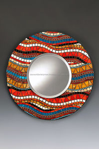 Mosaico de vidrio Diamante Cristal Todo Vidrio Bisel MDF Hecho a mano Sala de estar Jardín Mosaico Espejos Spegel Espejos brillantes - Product Image 6