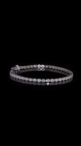 ELVORA GEMS Pulsera de tenis con diamantes cultivados en laboratorio, corte ovalado, estilo East West, para mujer |   Pulsera de Lujo Chapada en Oro, Aleación de Zinc, Certificada por IGI, Moderna - Product Image 2
