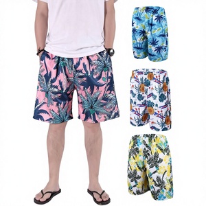 Shorts Hawaianos Casuales Personalizados con Estampado para Hombre, Cintura Media, Transpirables, de Secado Rápido, para Playa, Deportes, Natación, con Cordón Ajustable - Product Image 1