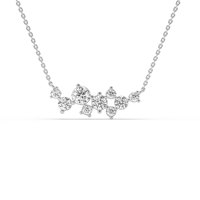 Joya de diamante de corte brillante redondo cultivado en laboratorio de 1.58 quilates, oro sólido de 14K, certificado IGI, regalo de boda o compromiso.