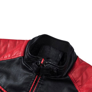 Men's Genuine Leather <b>Jacket</b> Classic Motorcycle Style Zip Front <b>Slim</b> <b>Fit</b> Waterproof Eco-Friendly Winter Outerwear for Casual - Product Image 2