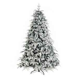 Árbol de Navidad Automático de 2.1 m (7 pies) de un Solo Lado, 1687 Ramas Verde Cálido con Efecto Nevado, 450 Luces, 8 Modos, Material PE PVC, Verde Navidad - Product Image 6