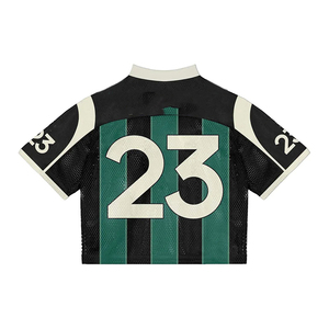 Camiseta de Fútbol Unisex Número 23, Manga Corta, Transpirable, Malla de Poliéster, Cuello Camisero, Corte Regular, Protección UV - Product Image 1