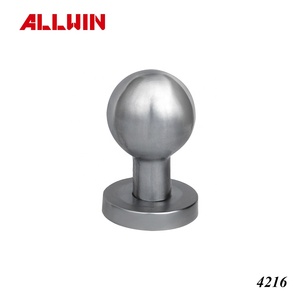 Modern Round Lever <b>Door</b> Handle for Hotels Offices Durable Brass Steel Aluminium Glass Material with Hardware <b>Accessories</b> <b>Windows</b> - Product Image 4