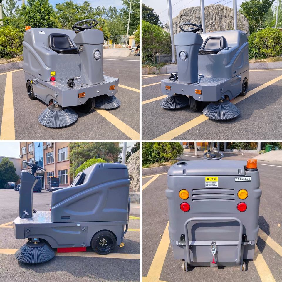 Ride on Vacuum Sweeper Mini Floor Sweeper Machine for Factory Warehouse ...