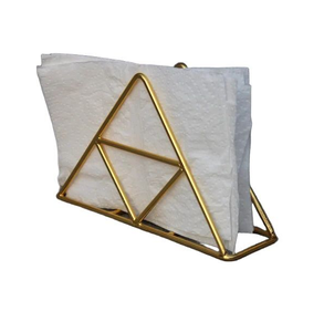 Porta Servilletas de Latón de Alta Calidad, Soporte para Servilletas Decorativo de Latón Sólido de 14x7x11 cm - Product Image 3