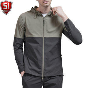 Men's Color Block Technical Windbreaker Hooded Zip Up Slim Fit <b>Lightweight</b> <b>Jacket</b> Quick Dry Outdoor Wear - Product Image 5