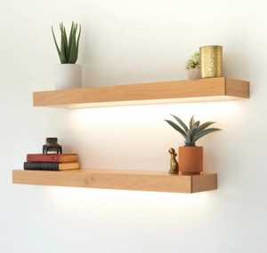 Modern White Interlocking Geometric Floating Wall <b>Shelves</b> Multi Compartment <b>Box</b> Storage Display Ledge Living Room Rack - Product Image 3