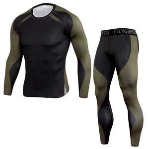 Conjunto de compresión para hombre, última moda, transpirable, suave, para entrenamiento y yoga. - Product Image 2