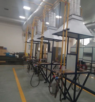 Cabine de peinture industrielle en acier inoxydable certifiée CE avec émulsifiant, enclos de sécurité pour soudage laser, système d'air frais et fonction de séchage