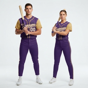 Maillot de baseball respirant à séchage rapide, grande taille, personnalisé, brodé, tendance, pour softball, chemise grande taille - Product Image 2