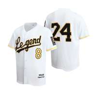 Jersey de Béisbol Sublimado Personalizado OEM con Botones Completos, Hecho con Tela de Malla, con Nombre y Número del Equipo Personalizados, Uniforme de Béisbol Personalizado