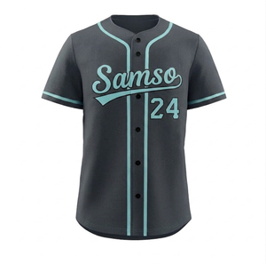 <b>Custom</b> Baseball Jersey Full Button Sublimation Team <b>Uniform</b> Men Women Breathable Polyester Sportswear OEM ODM Bulk - Product Image 2