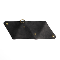 OEM Usine DirectTriangulaire Pliant Porte-clés en Cuir Accessoire Cadeau Boîte de Son pour Logo Personnalisé Coffret Cadeau d'Entreprise Vente en Gros