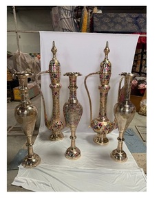 Juego de Jarrones Decorativos Altos de Metal para Bodas, Estilo Indio, Centro de Mesa, Accesorios de Decoración para Eventos - Product Image 3